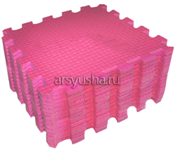 Коврик-пазл BABYPUZZ (9 плит 33x33x2см, ~1кв.м./уп) "Розовый" - фото 18013