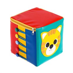 Кубик дидактический "Котик", 20*20 см - фото 620029