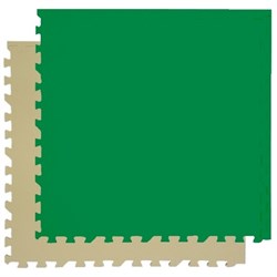 Коврик-пазл Экополимеры (4 плиты 60x60x0,9см, 1,44кв.м./уп) "Зелено-бежевый" - фото 631301
