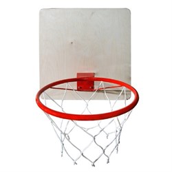Кольцо баскетбольное с сеткой КМС d=380 мм - фото 686374