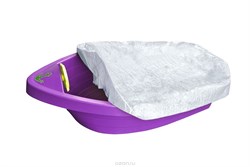 Песочница-бассейн "Лодочка с покрытием" 311 фиолетовый - фото 691401