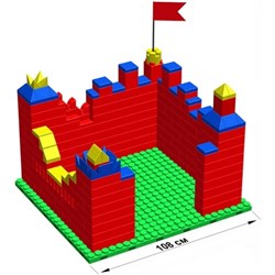 Большой конструктор LK "Крепость" GB7,5" S на платформе 24х21, для детей 3-8 лет - фото 697792