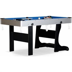 Складной бильярдный стол для пула Team I 6 ф (черный) ЛДСП Wk - фото 705803