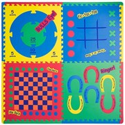 Коврик-пазл Funkids 24" с рисунками "Игровой Центр 4 в 1", 4 плиты, 60х60х1,5 см
