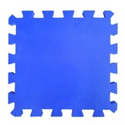 Коврик-пазл BABYPUZZ (4 плиты 50x50x2см, 1кв.м./уп), текстура "кожа", синий