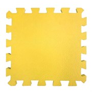 Коврик-пазл BABYPUZZ (4 плиты 50x50x2см, 1кв.м./уп), текстура "кожа", желтый