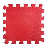 Коврик-пазл BABYPUZZ (4 плиты 50x50x2см, 1кв.м./уп), текстура &quot;кожа&quot;, красный