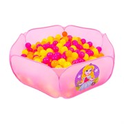 Шарики для сухого бассейна с рисунком «Флуоресцентные», диаметр 7,5 см, набор 30 штук, цвет оранжевый, розовый, лимонный