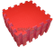 Коврик-пазл BABYPUZZ (9 плит 33x33x2см, ~1кв.м./уп) "Красный" - фото 18007