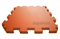 Мягкий теплый пол BABYPUZZ плиты 50х50х2,5 см оранжевый - фото 18029