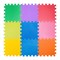 Коврик-пазл BABYPUZZ (9 плит 33x33x2см, ~1кв.м./уп) "Разноцветная полянка" - фото 471372