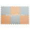 Коврик-пазл Экополимеры (6 плит 33x33x0,9см, ~0,65кв.м./уп) "Оранжево-бежевый" - фото 629061