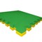 Будо-маты (татами) Экополимеры (1 плита 100х100х4см, 1кв.м./уп) "Зелено-желтый" - фото 631342