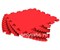 Коврик-пазл Экополимеры (9 плит 33x33x0,9см, ~1кв.м./уп) "Красный" - фото 691065