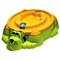Песочница-бассейн "Собачка с крышкой" 432 зелёный с оранжевой крышкой - фото 691376