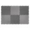 Коврик-пазл Funkids 12" без рисунка "Симпл-12-10", черный, 6 плит, 30х30х1 см - серия NT10 - фото 692898