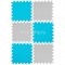 Коврик-пазл EcoCover (6 плит 30х30х1,4см, 0,54кв.м./уп) "Серо-голубой" - фото 738807