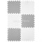 Коврик-пазл EcoCover (6 плит 30х30х1,4см, 0,54кв.м./уп) "Бело-серый" - фото 738827