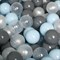 Romana Airball Набор шариков для сухого бассейна 150 шт (голубой/серый/жемчужный/прозрачный) - фото 740063