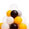 Набор шаров 150 шт, цвета: жёлтый, серый, белый, чёрный, прозрачный - фото 741183